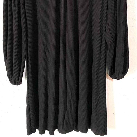 Maurices, EUC, Black, Boho, Puffy Sleeve, Long Sleeve, Short Maxi, Dress, Size M - Picture 11 of 13